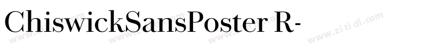 ChiswickSansPoster R字体转换